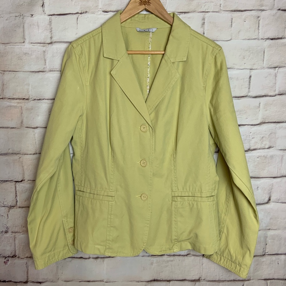 CAbi Jacket, 3 Button, Long Sleeve, Yellow, 12